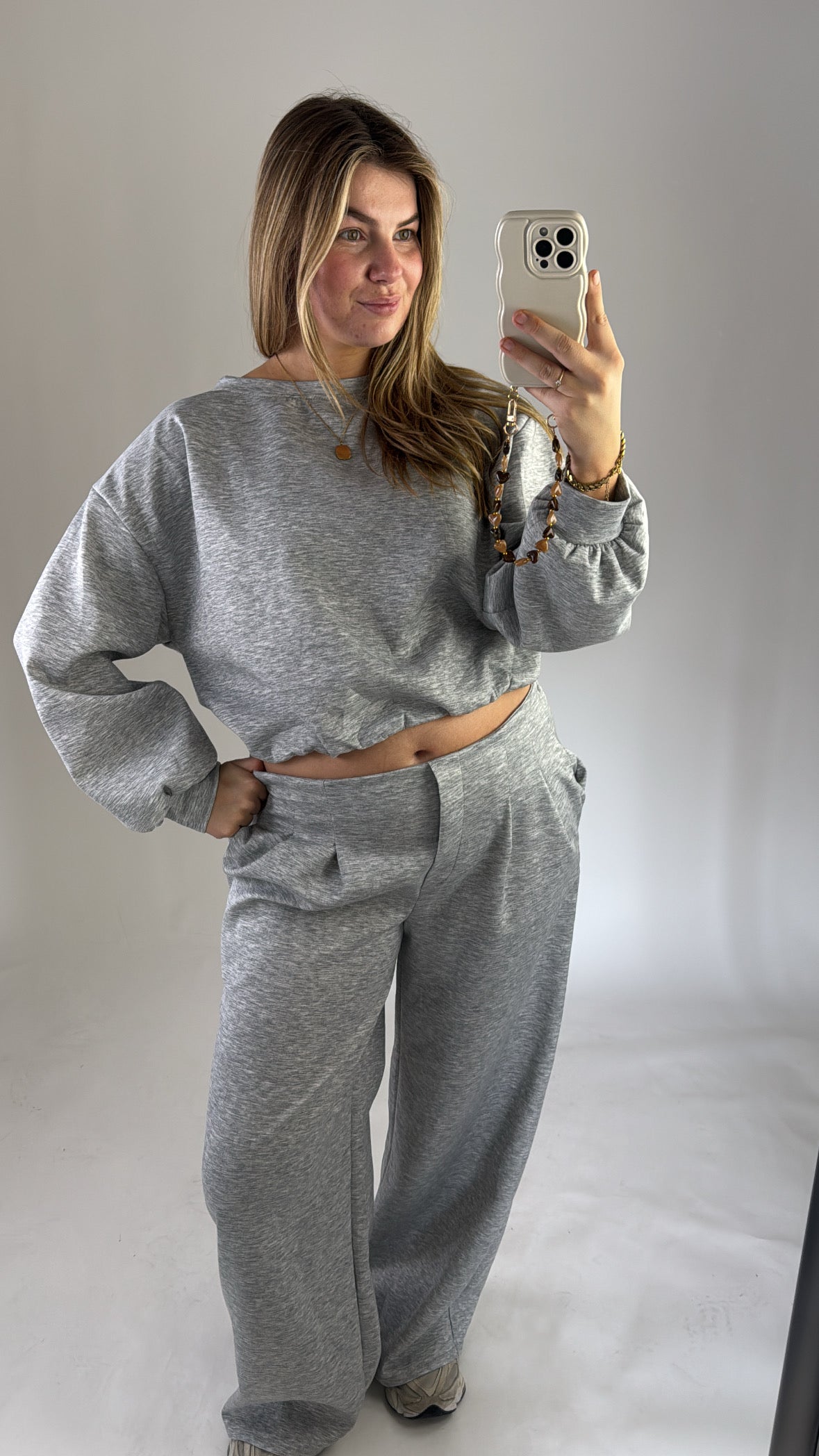 Romy Jogging Set Light Grey