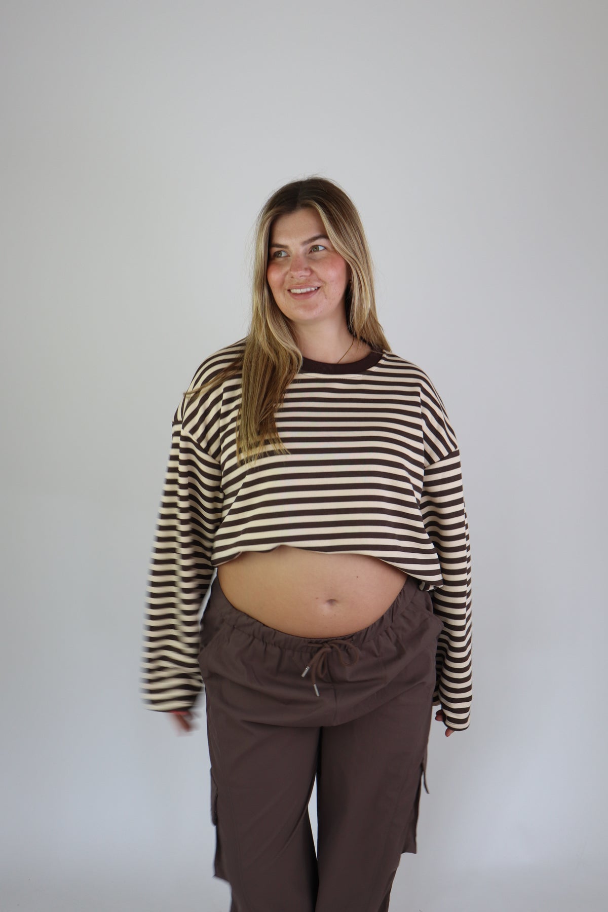 Ambika Striped Sweater Brown/Beige