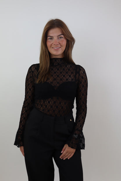 Kanten Top Ambika | Black