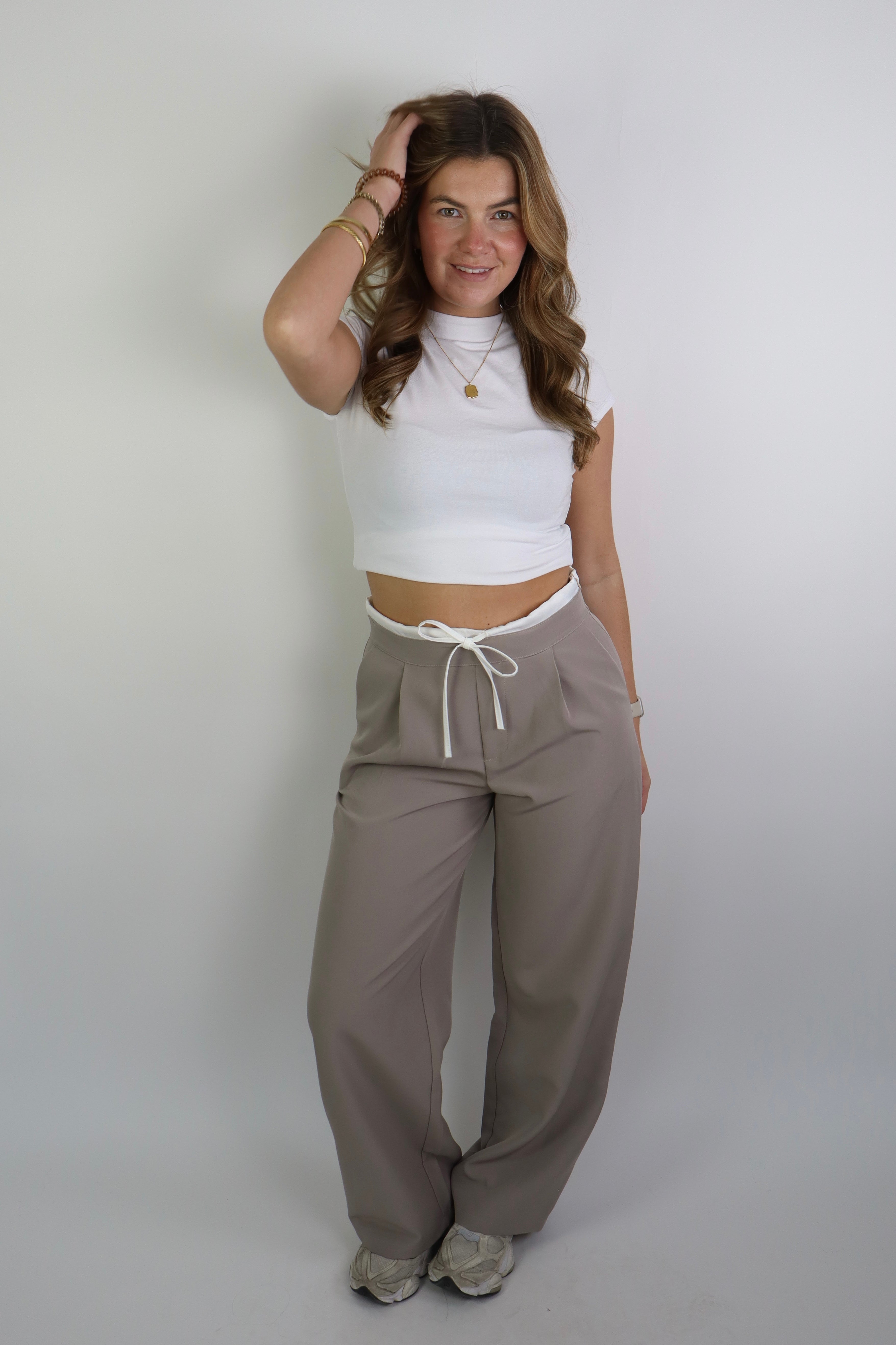 Lotte Boxer Pants Taupe