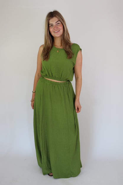 Summer Two Piece Set Green