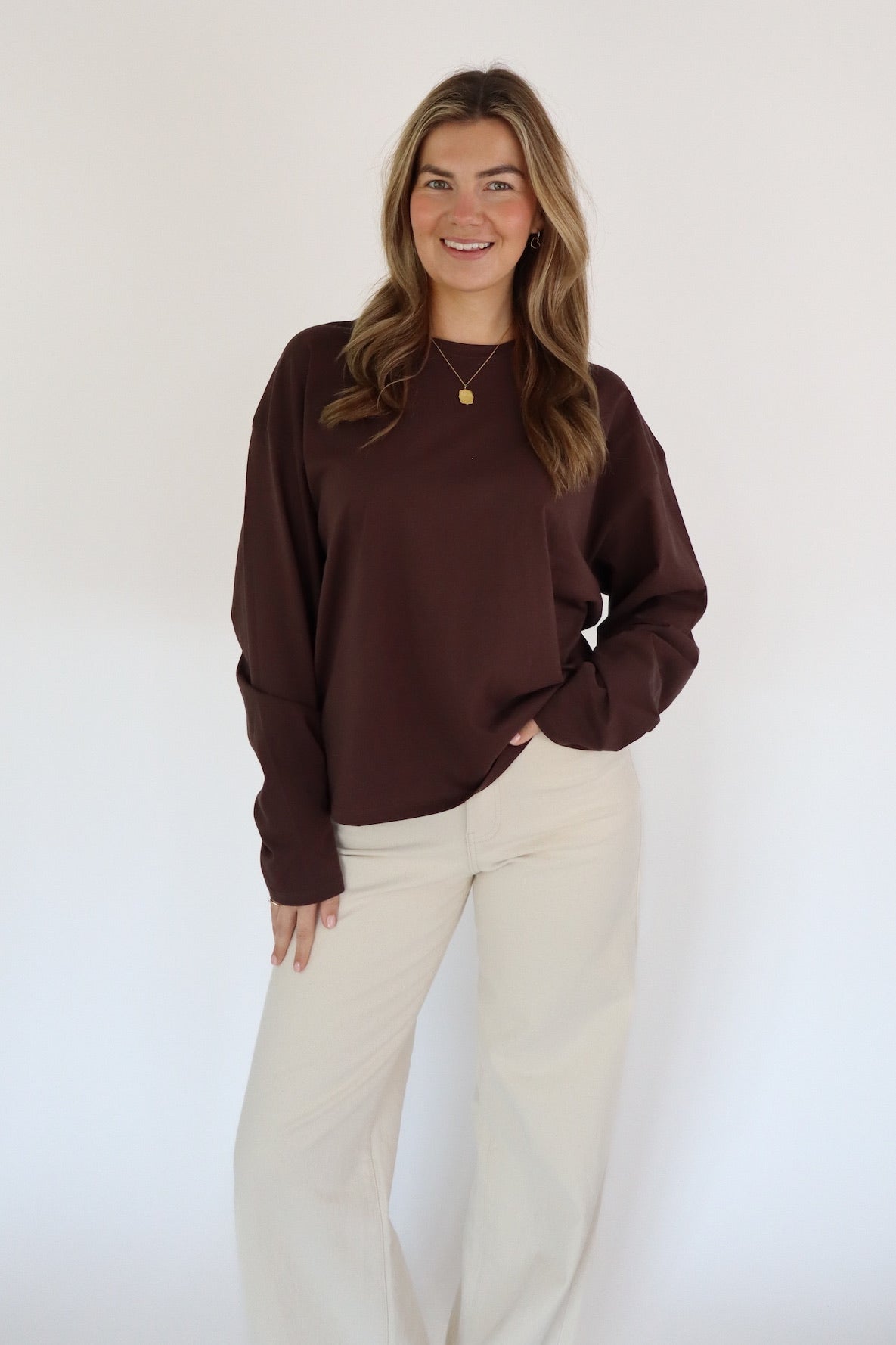 SALTY WAVES LONGSLEEVE BROWN