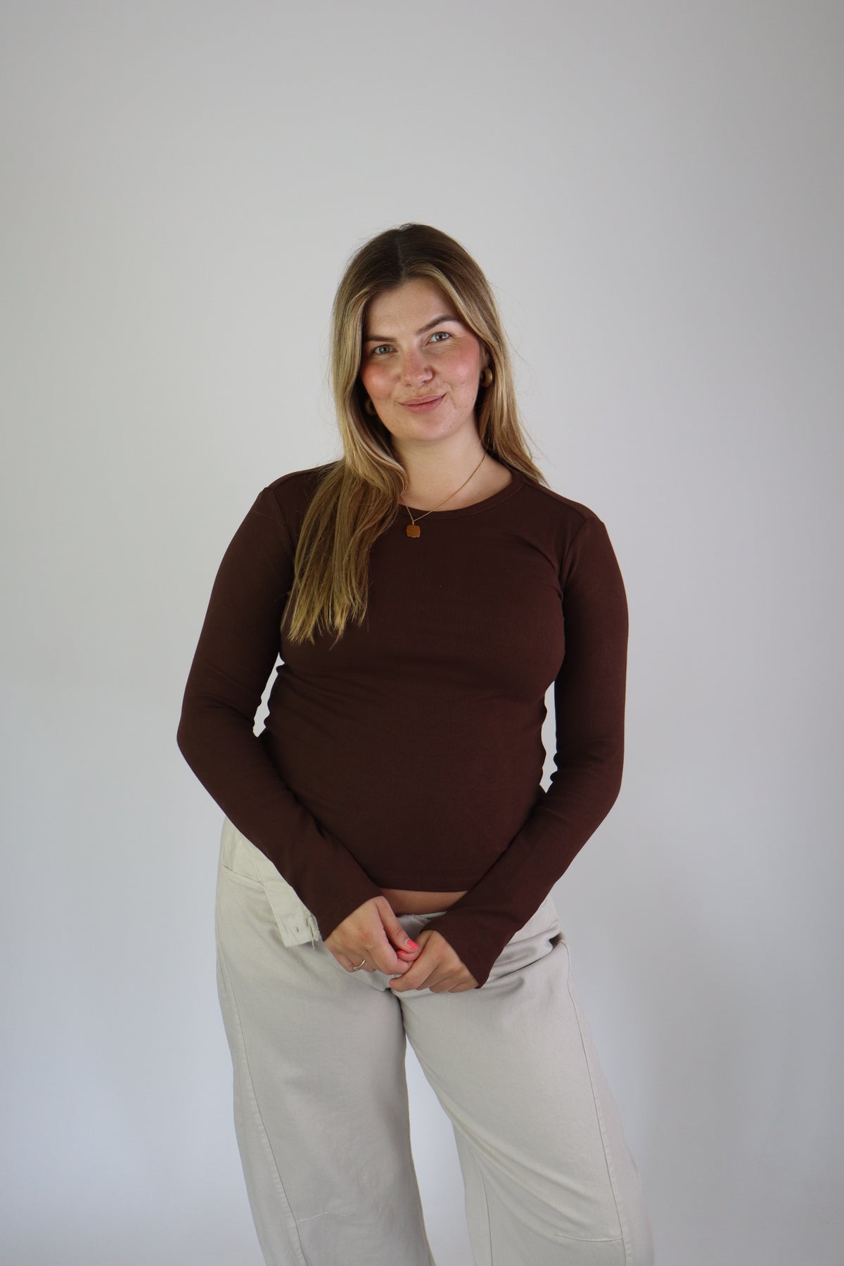 Ambika Long Sleeve Top Brown