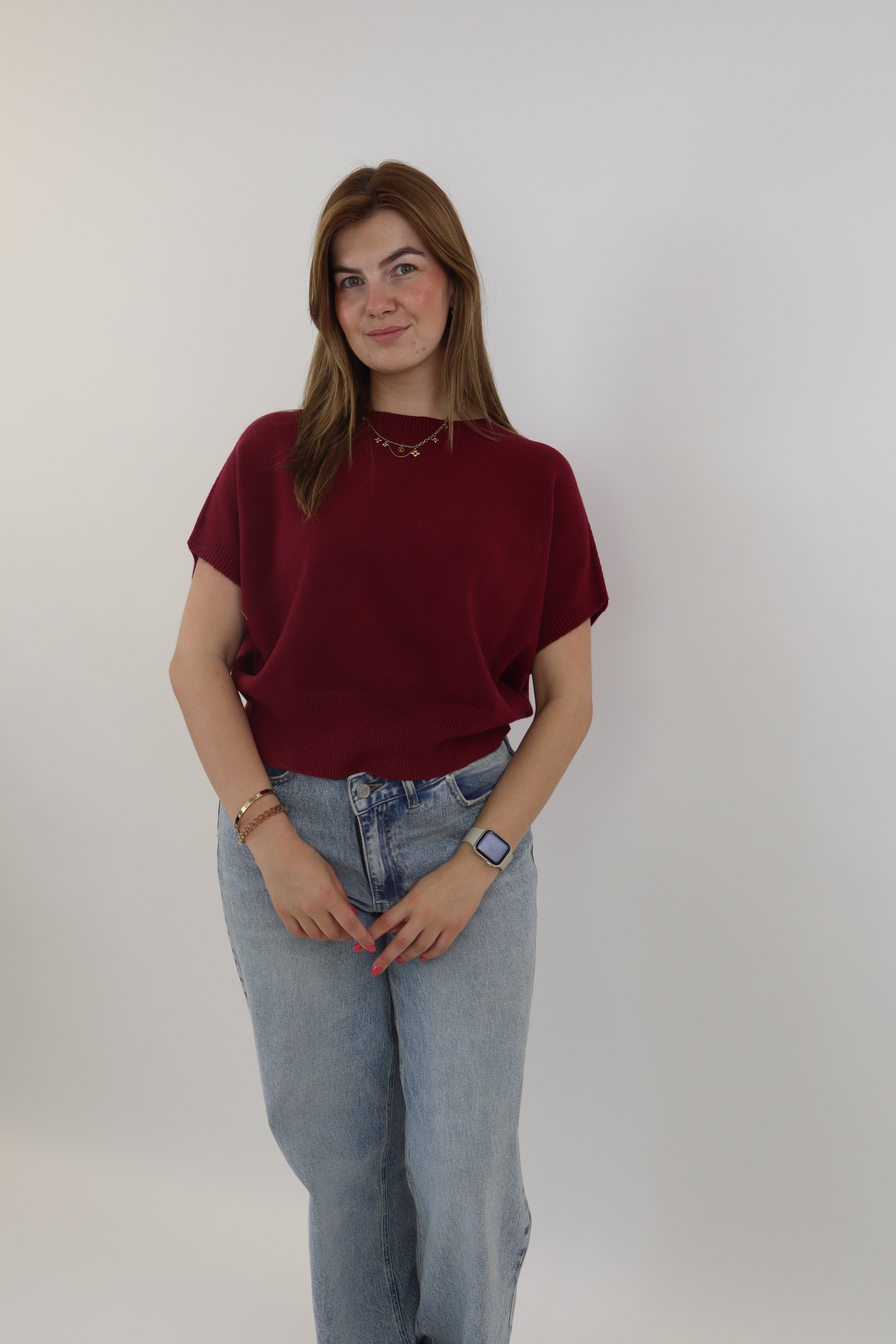 Yelina Basic Knit Bordeaux