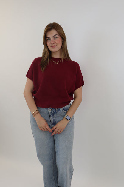 Yelina Basic Knit Bordeaux