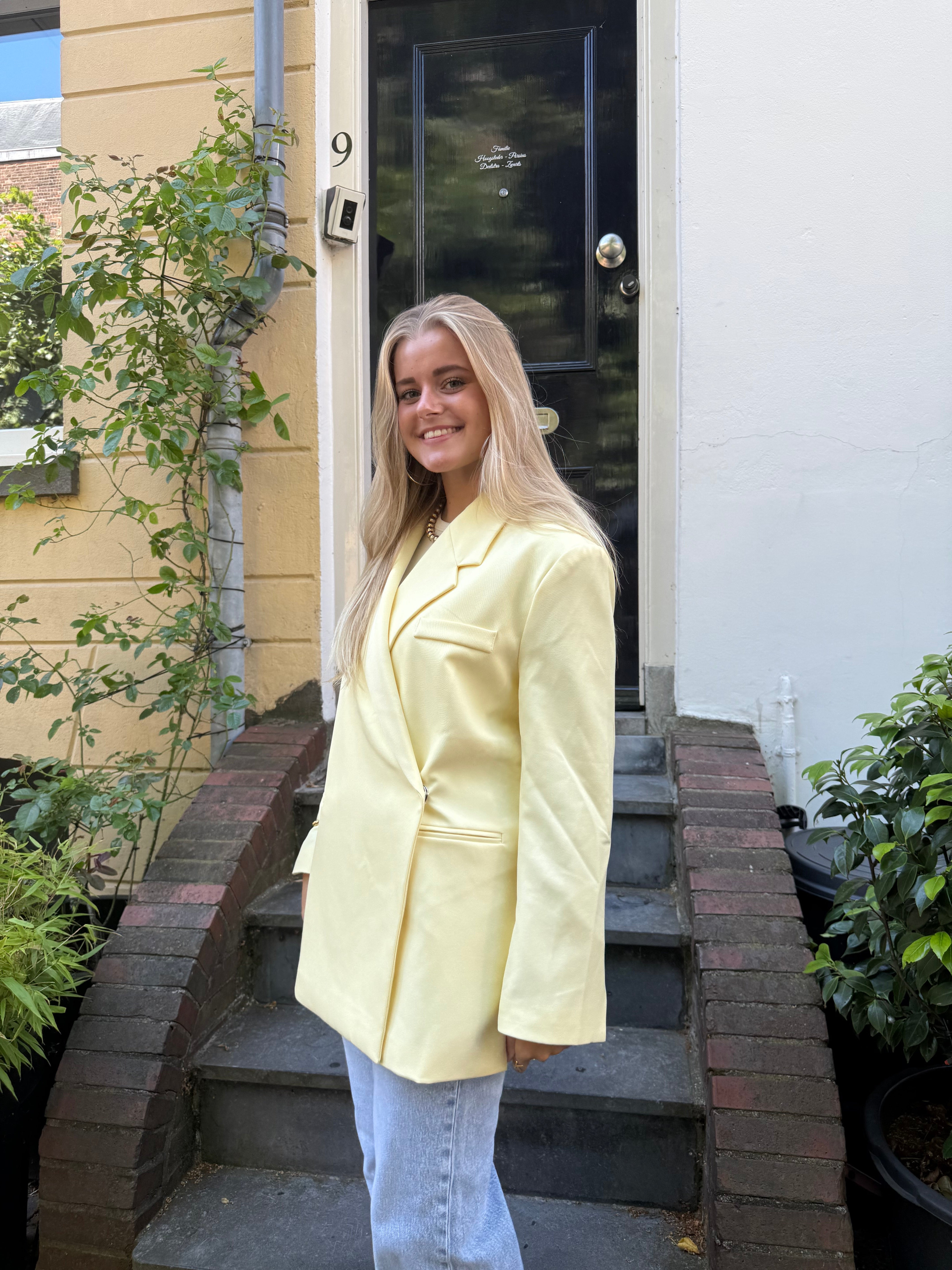 Lotje Oversized Blazer | Geel 24763