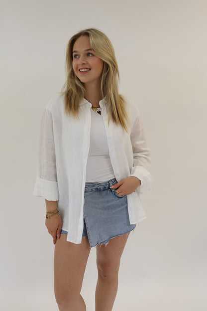 Linnen Breeze Blouse Wit