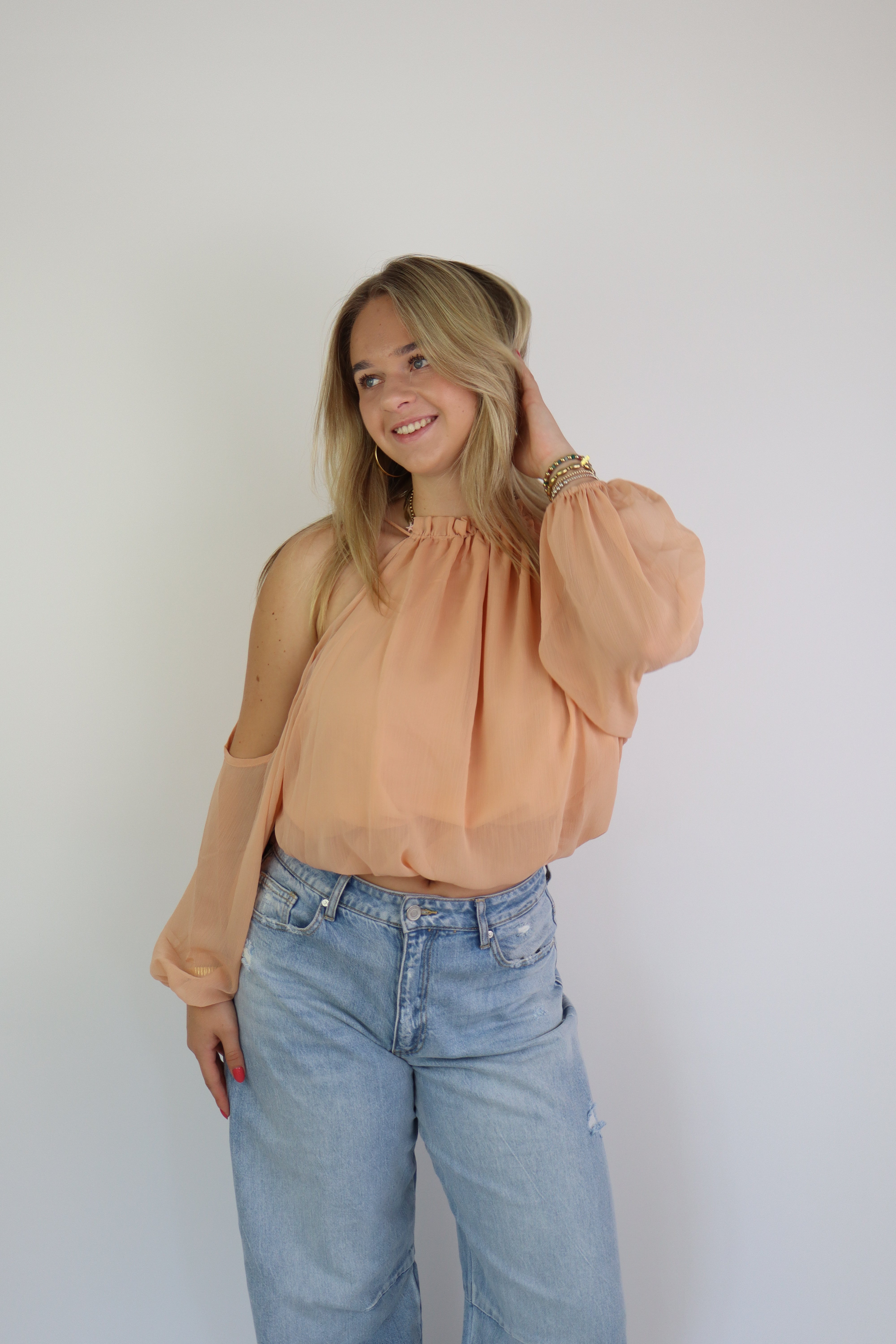 Nola Top Peach
