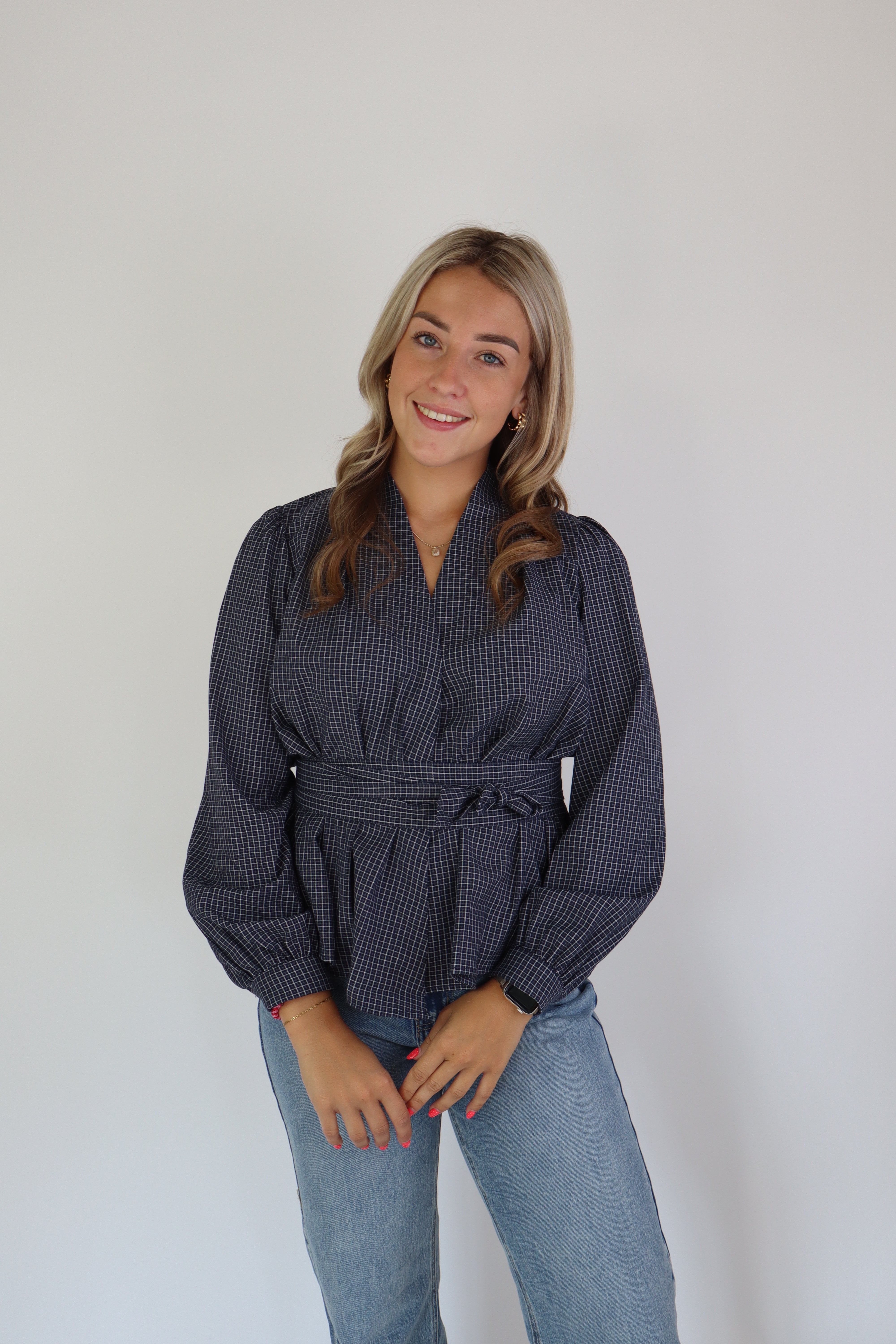 Ivy Blouse Navy
