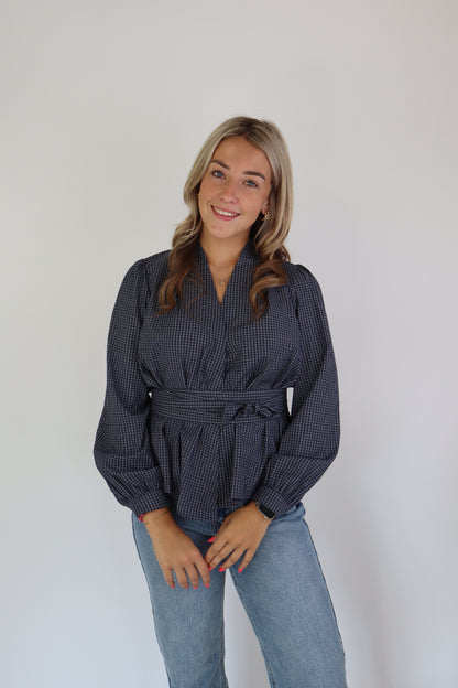 Ivy Blouse Navy