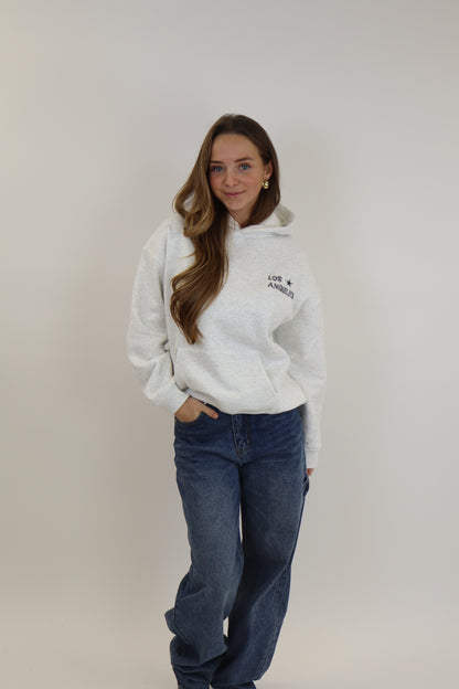 Los Angeles Hoodie Light Grey