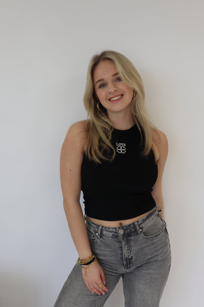 Love Tanktop Zwart
