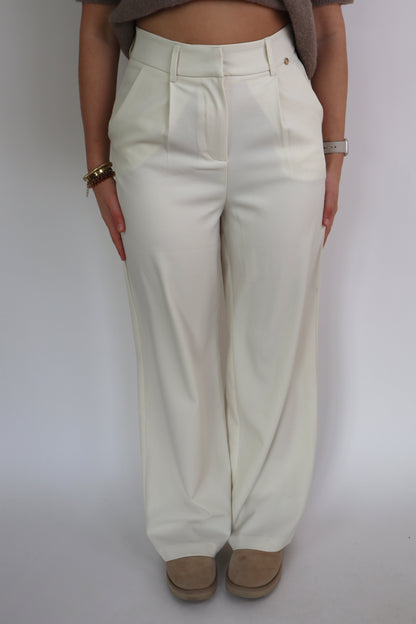 Bowie Wide Leg Pantalon Apricot