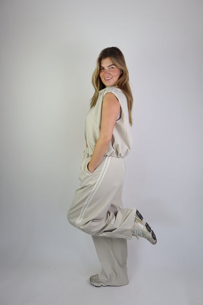Ambika Alouette Striped Pants Creme