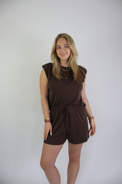 Noëlle Two Piece Set Short Brown