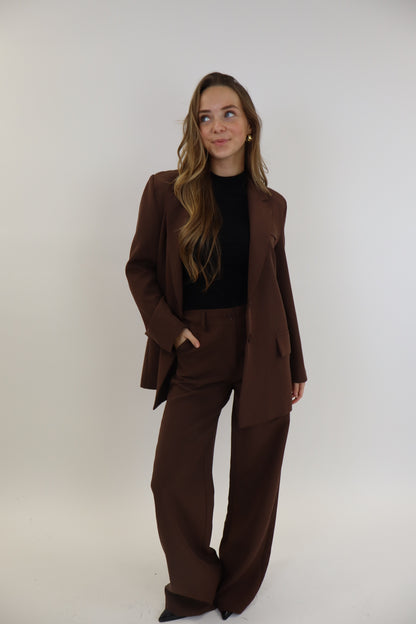 Glitter Blazer Bruin