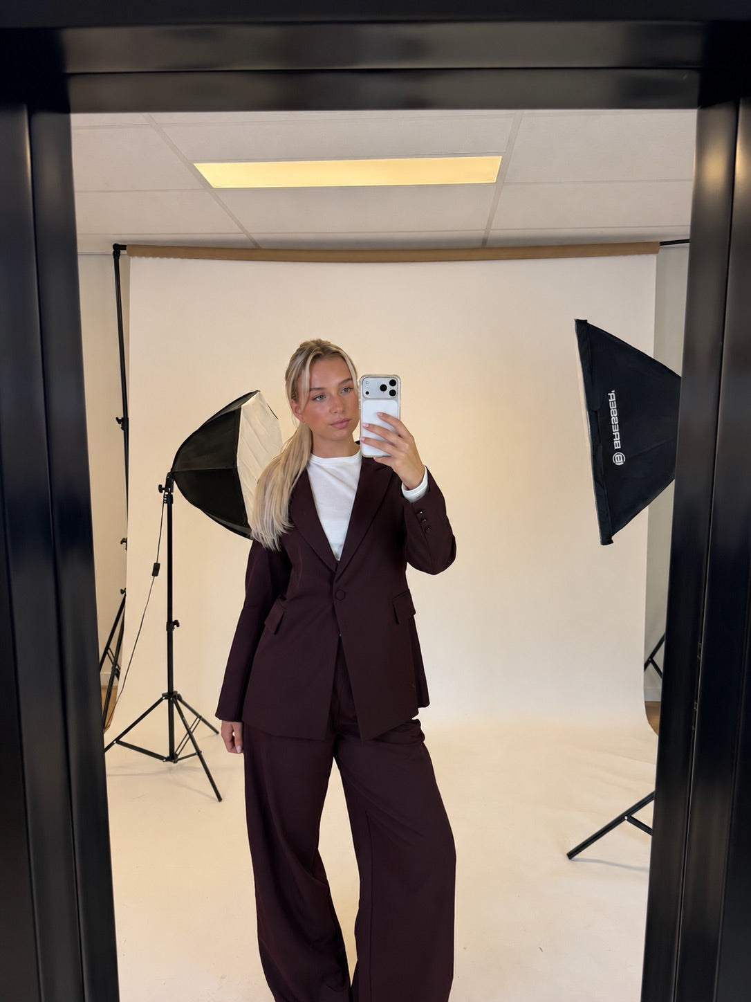 Maison Sophie Pantalon Bordeaux