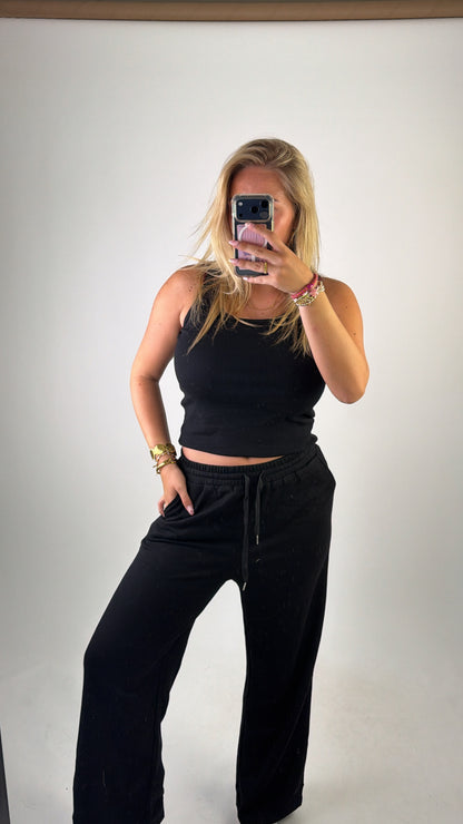 Basic Comfy Pants Black