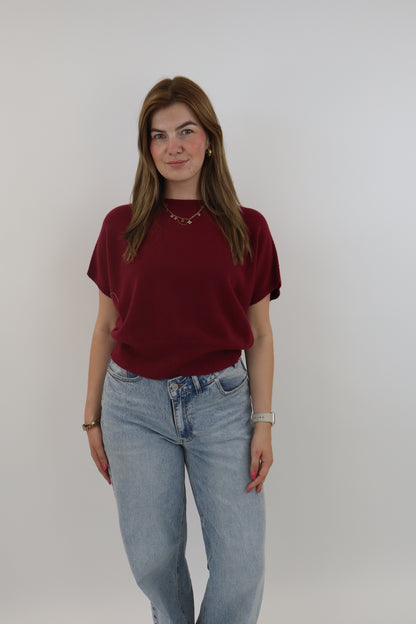 Yelina Basic Knit Bordeaux