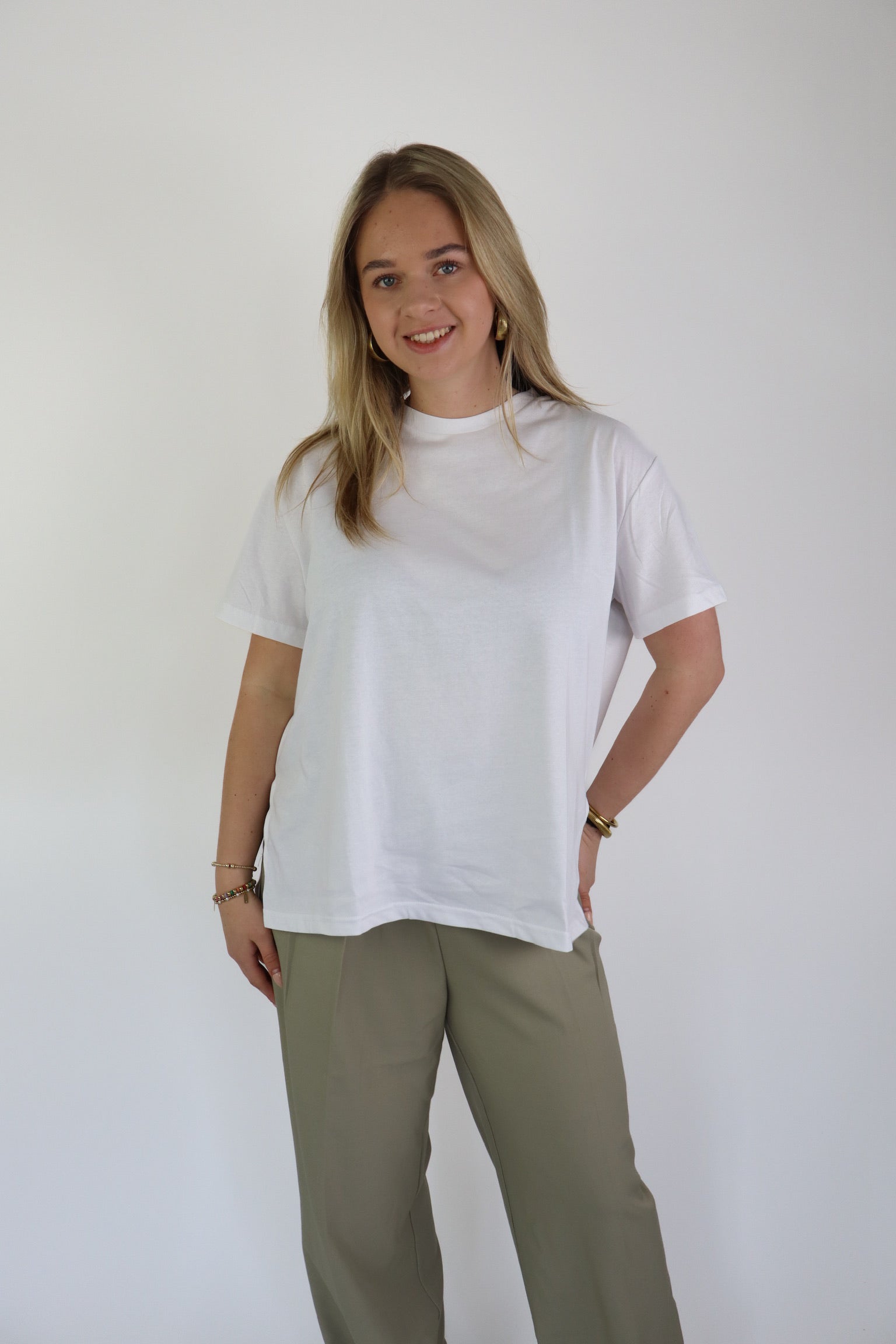 Sascha Basic Tee White