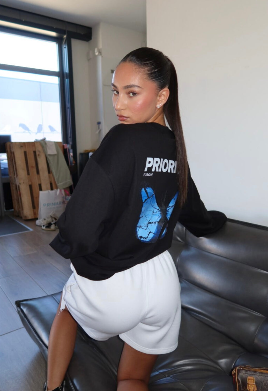 Priority Long Sleeve Zwart/Blauw