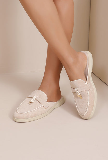 Beige Loafers
