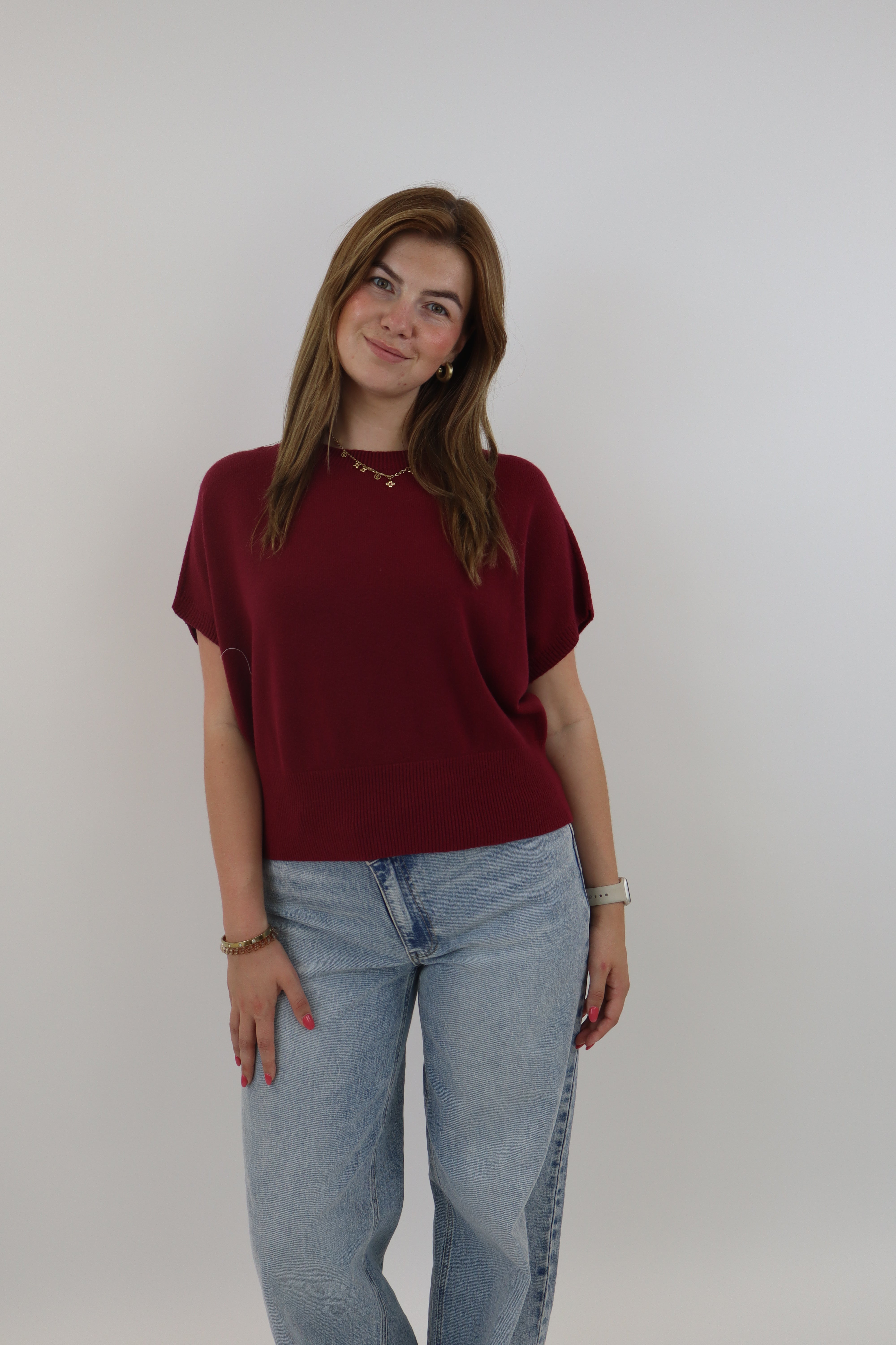 Yelina Basic Knit Bordeaux