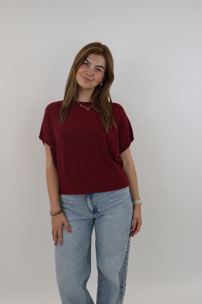 Yelina Basic Knit Bordeaux