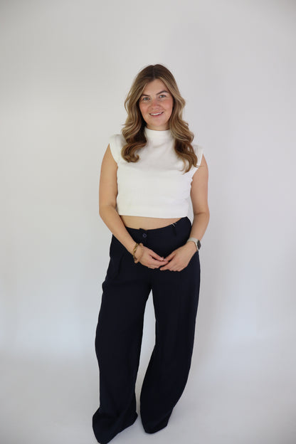 Ambika Linnen Pants Navy