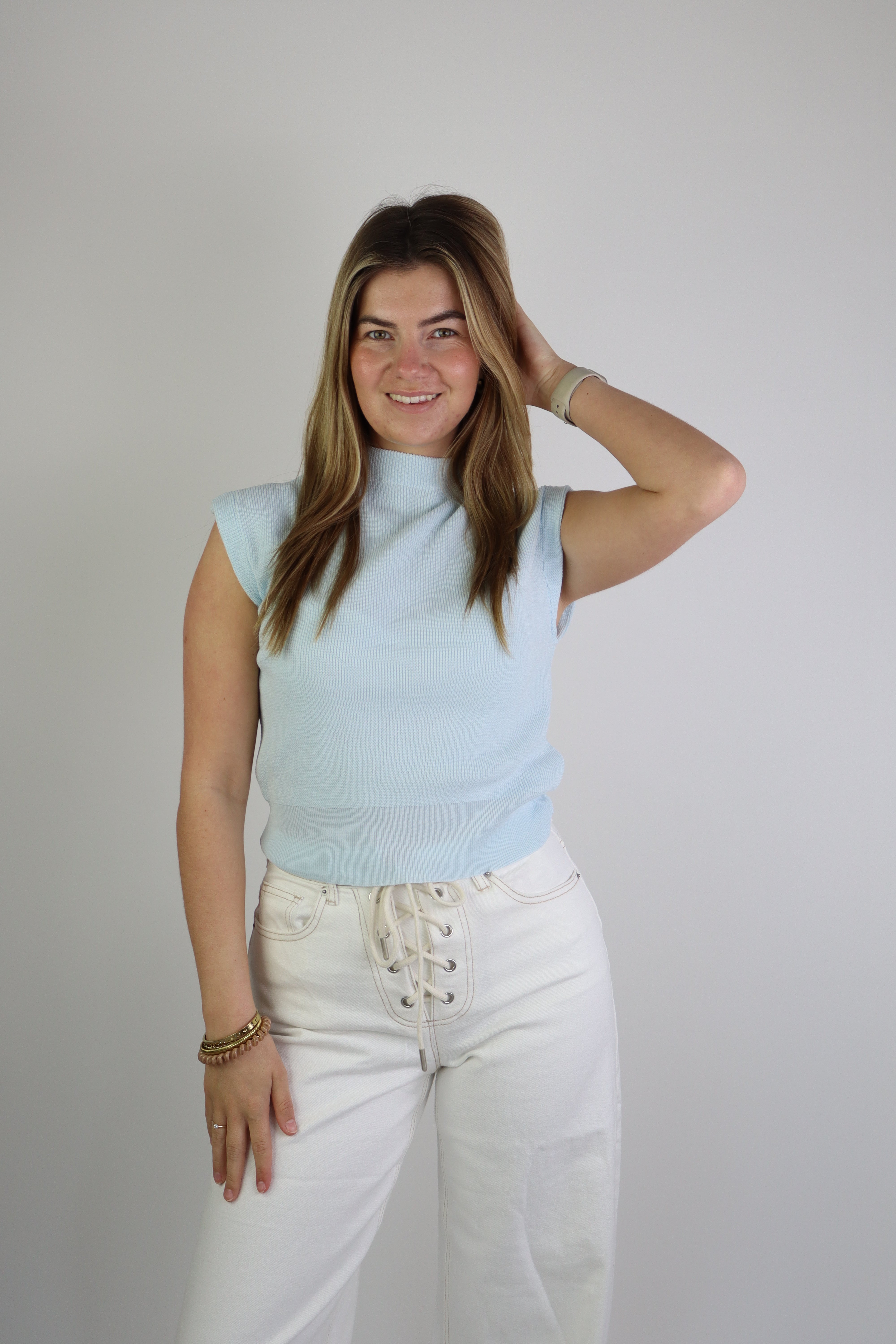 Meavy Top Licht Blauw