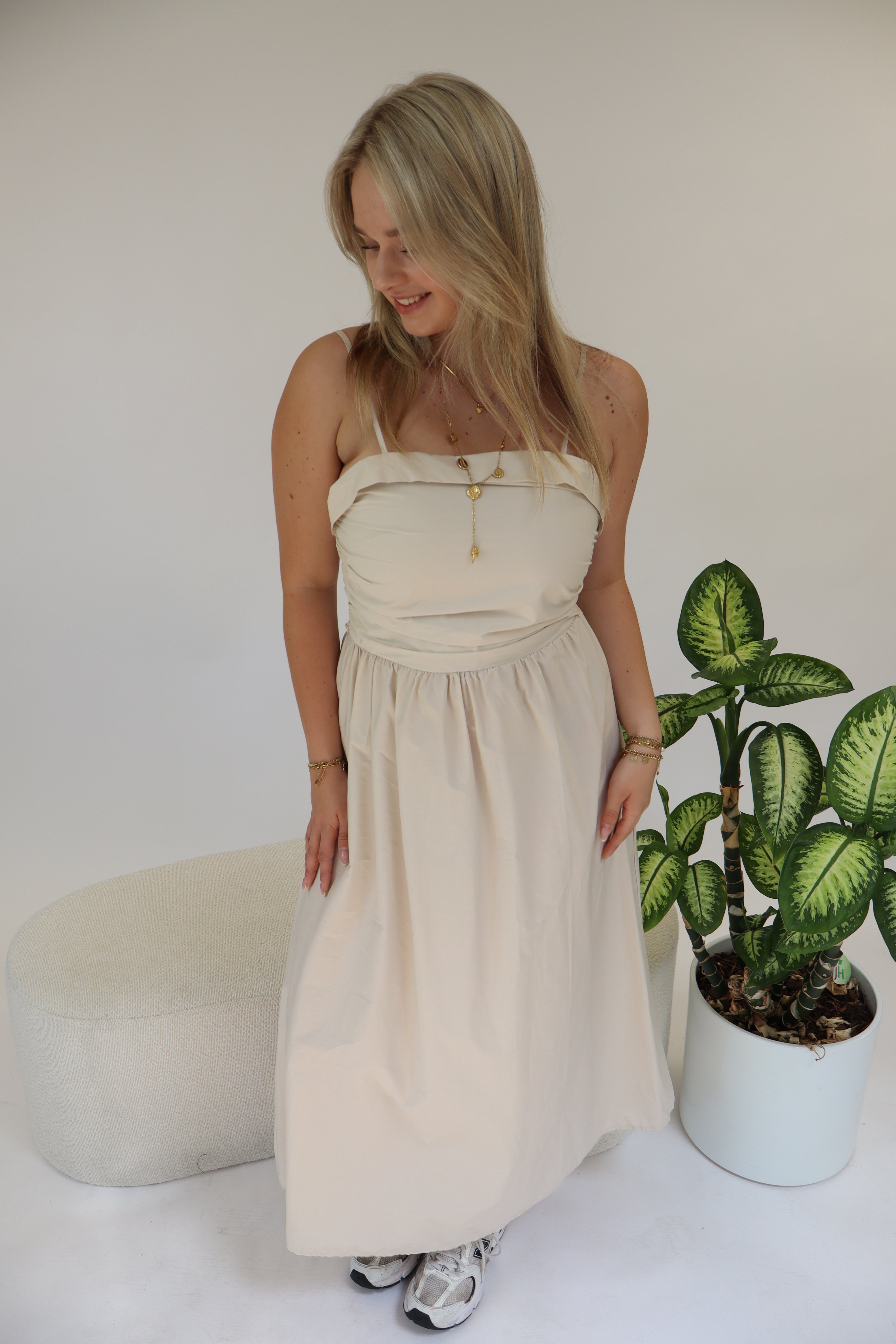 Belle Maxi Dress Beige