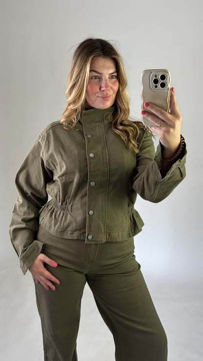 Ine Denim Jacket Green