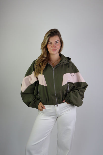 Ambika Track Jacket Green/Pink