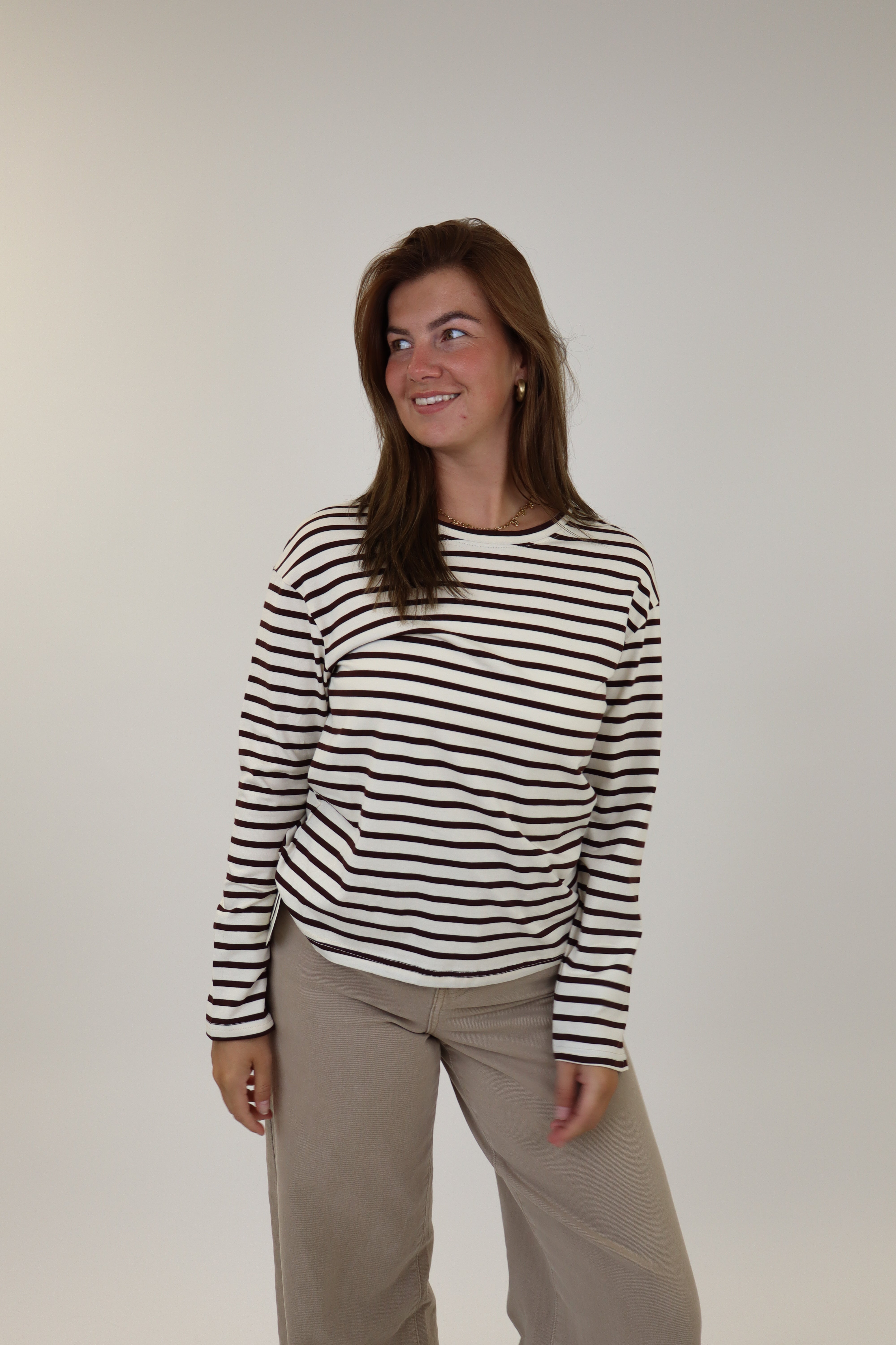 Isis Long Sleeve Top | Brown