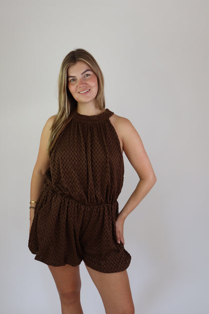 Bella Playsuit Brown