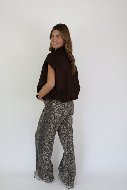 Leopard Jeans Laulia Dad Fit Full Length