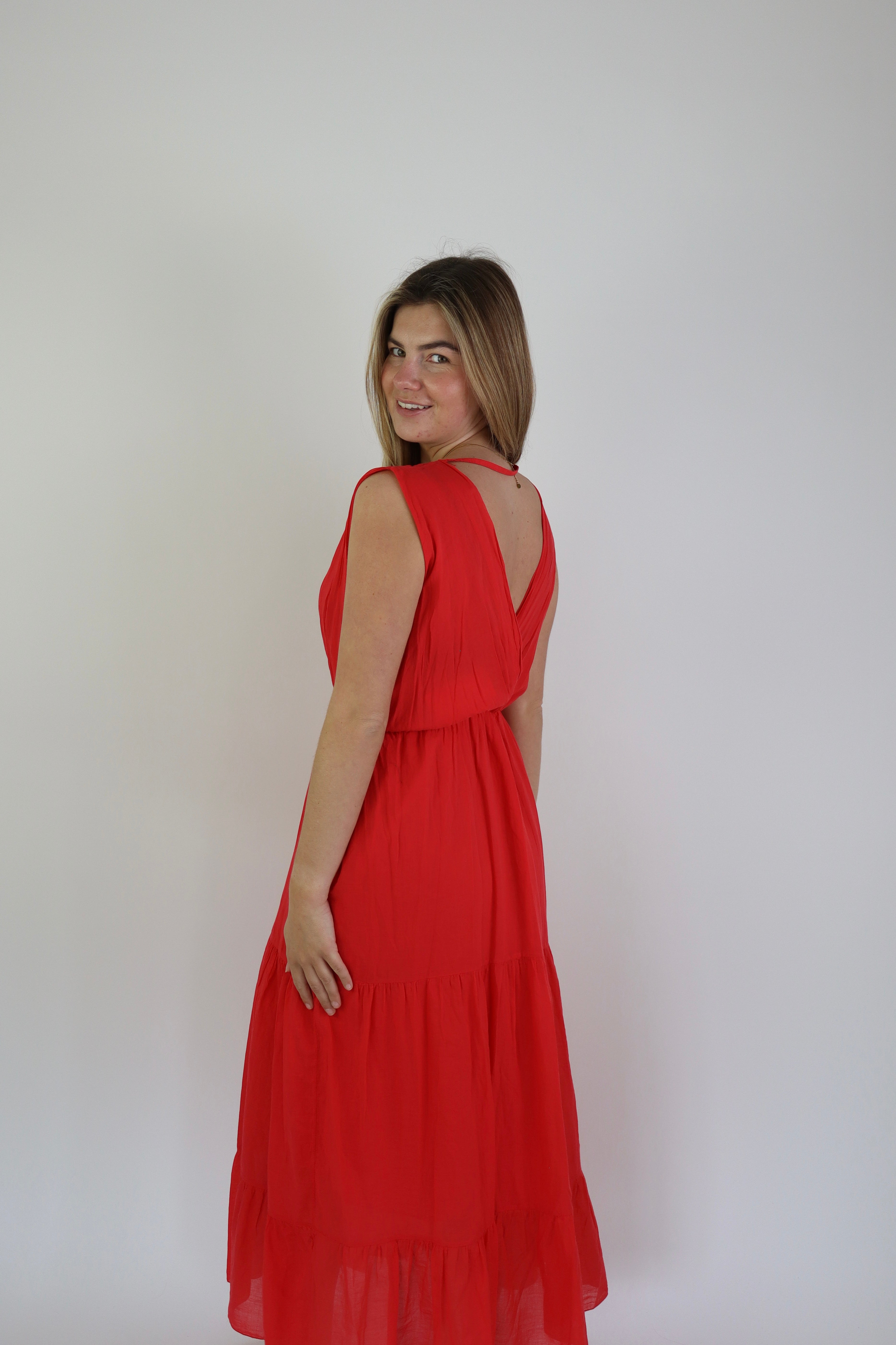 Meave Maxi Dress Red