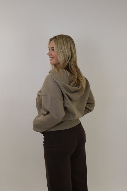 Redefined Zip Vest Dark Taupe