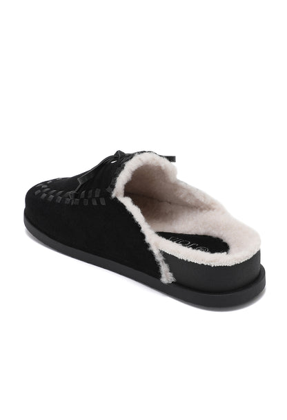 Fluffy Loafers Black