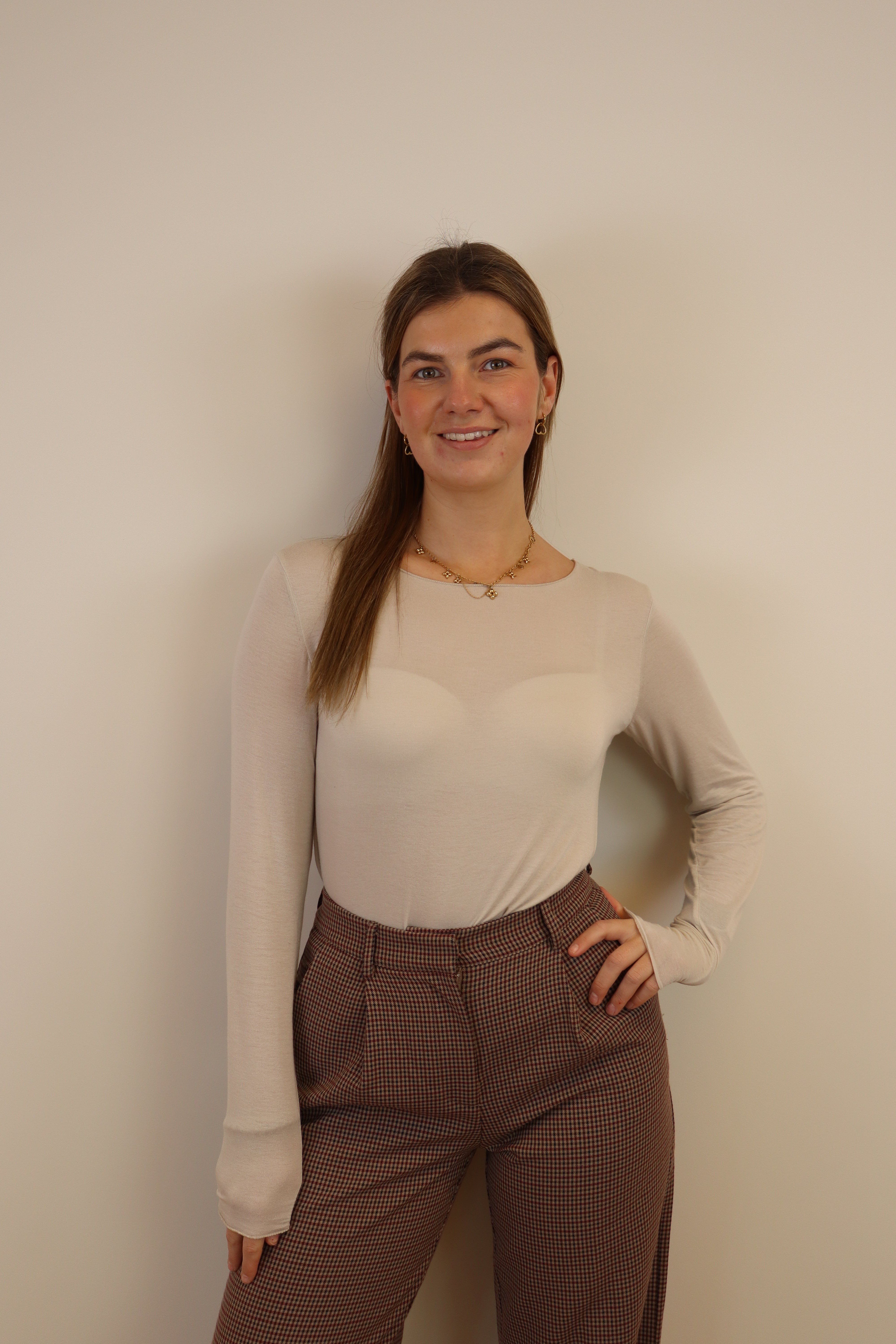 Ambika Soft Sheer Top Beige