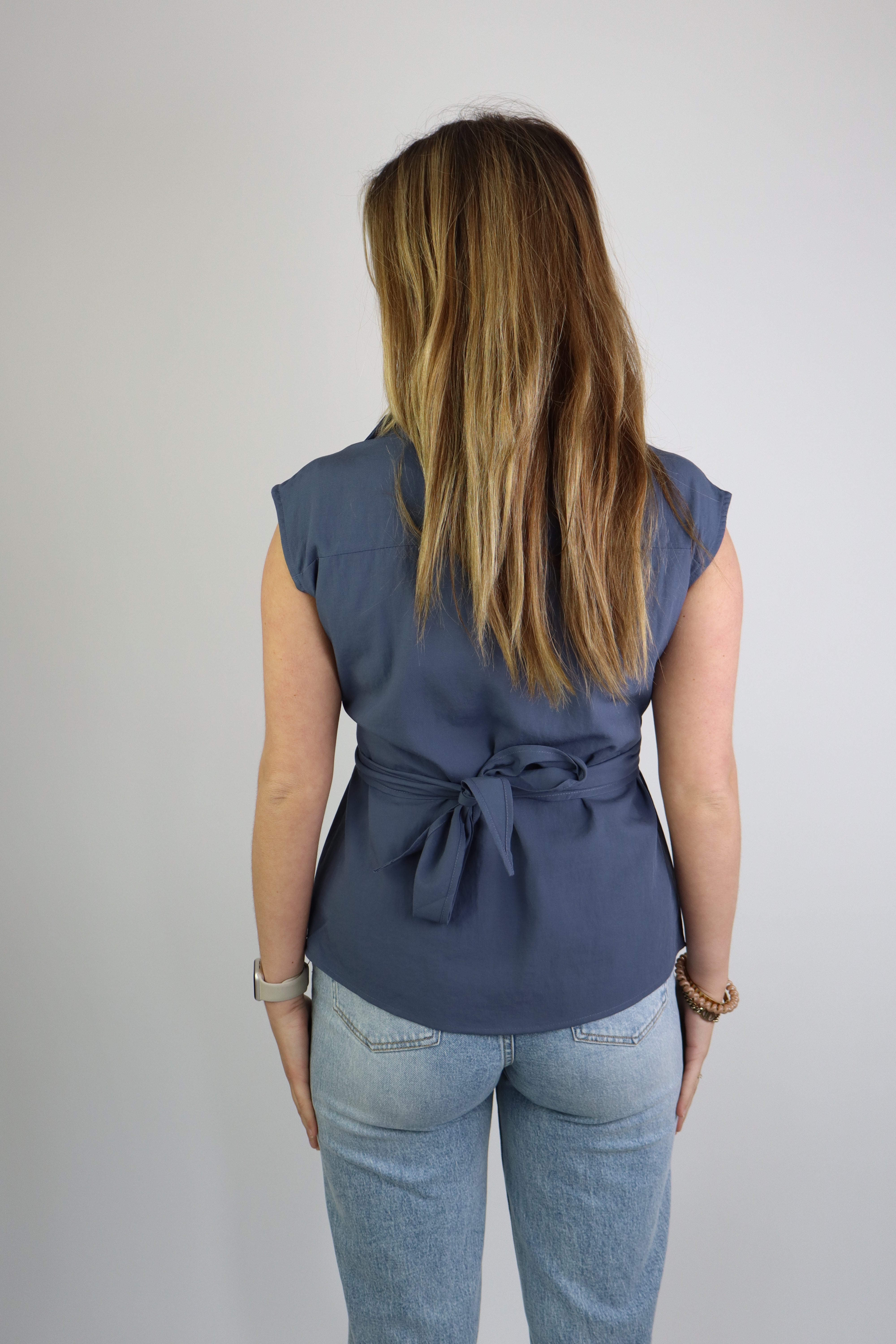 Marlou Blouse Denim Blue