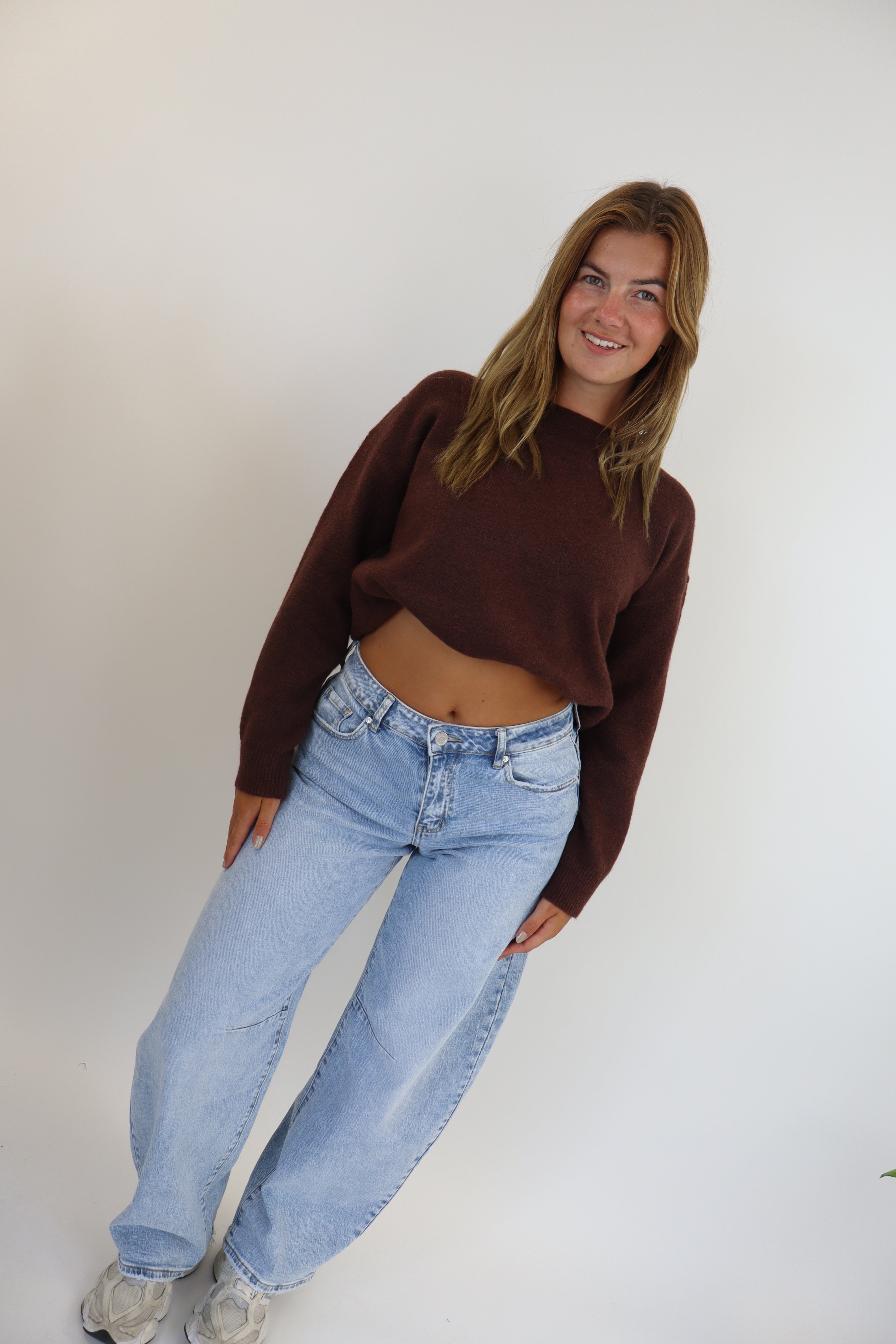 Self Love Club Sweater - Brown