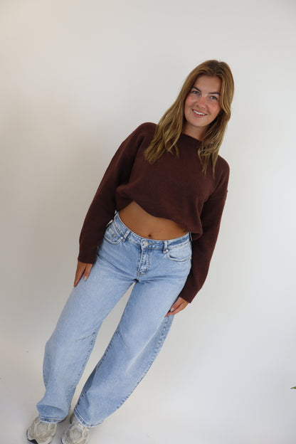 Self Love Club Sweater - Brown