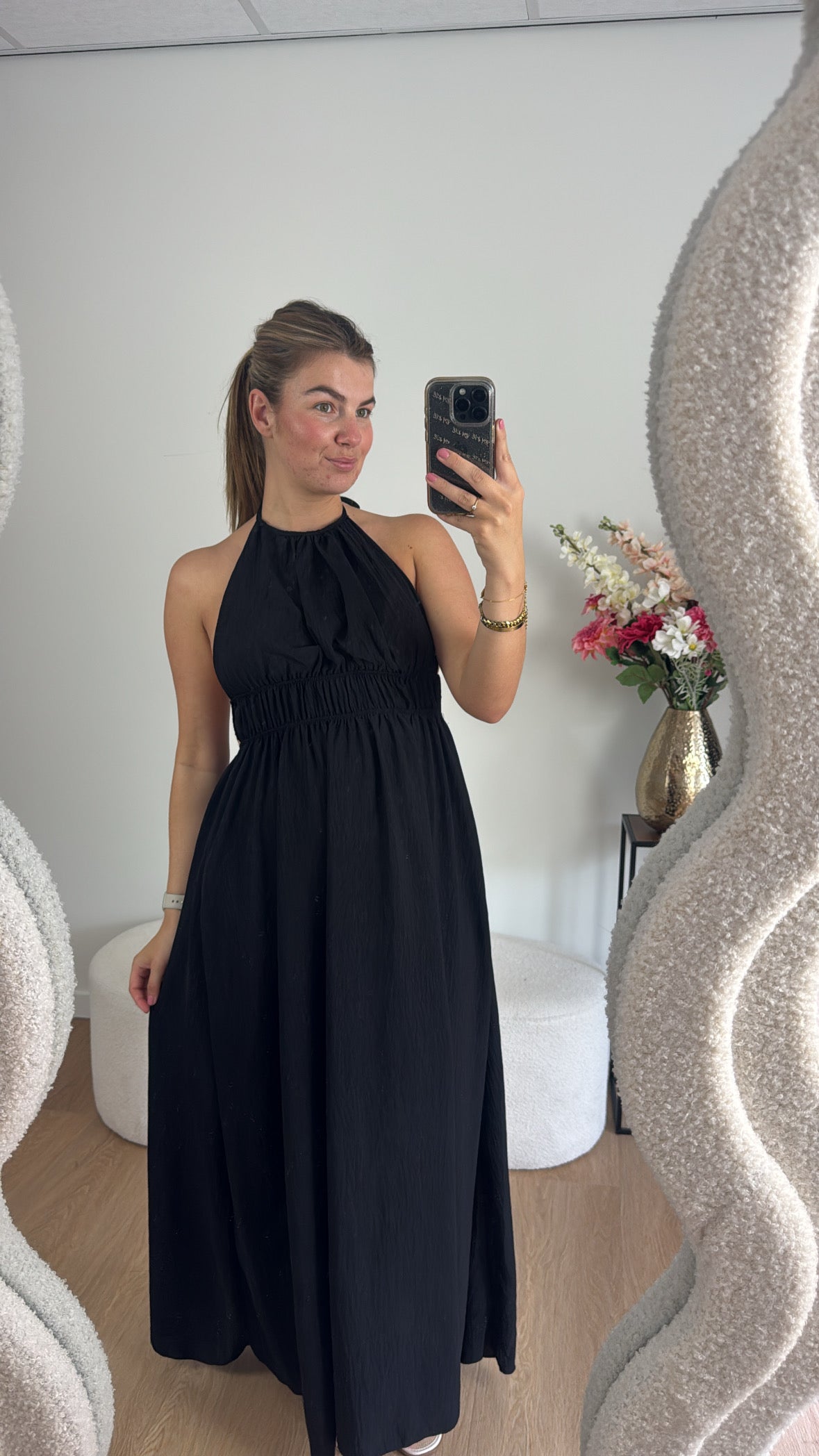 Ilse Maxi Jurk Zwart