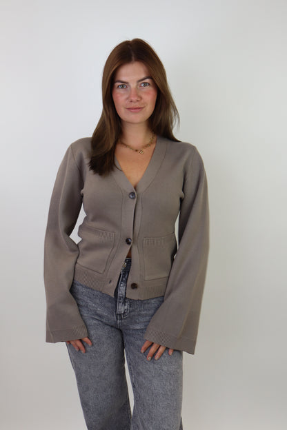 Suzie Cardigan Taupe
