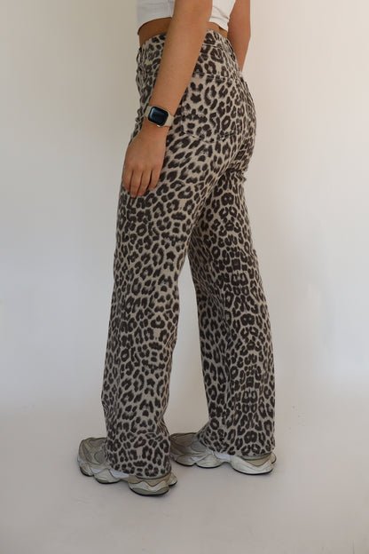 Leopard Straight Leg Jeans RD9195