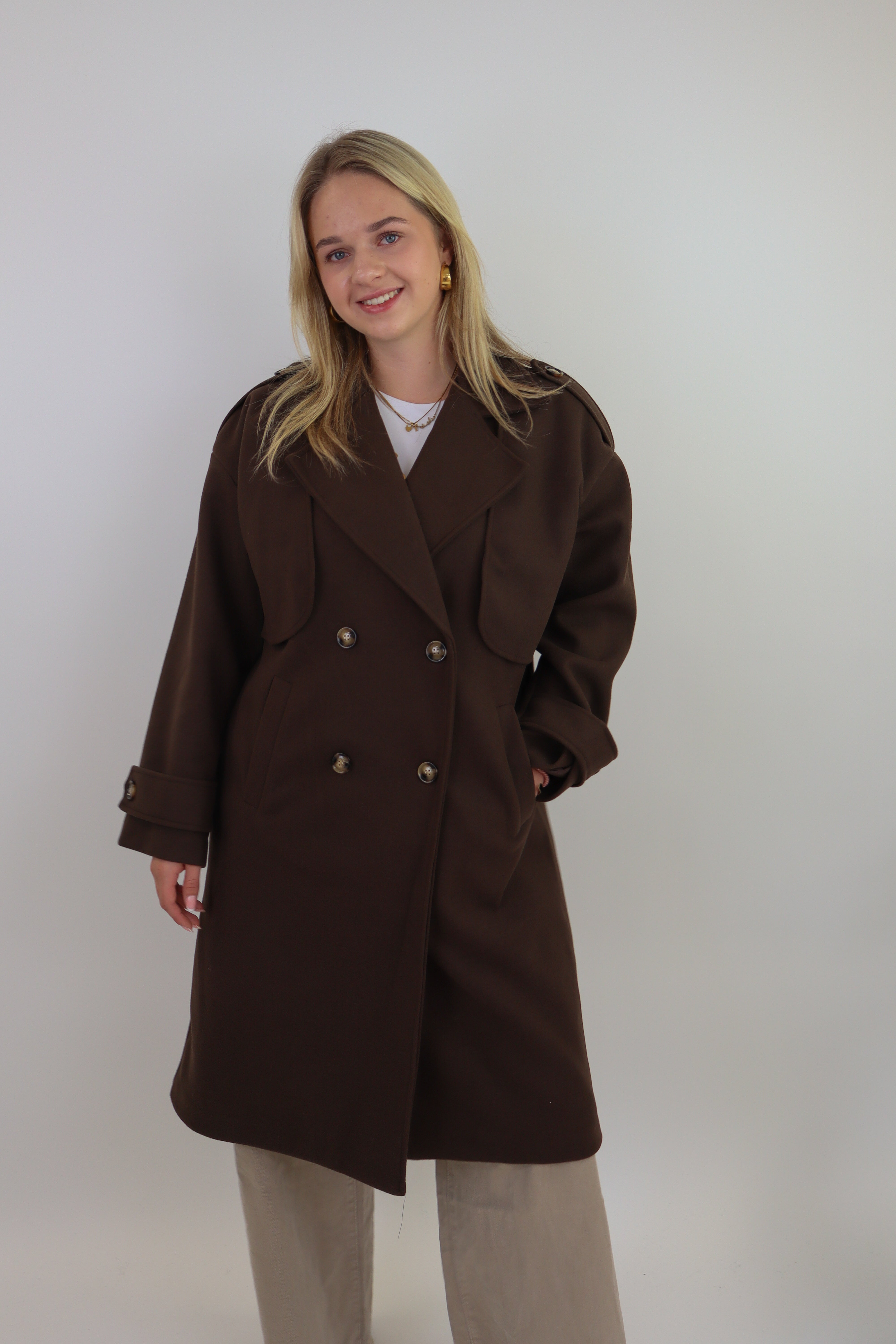 Benthe Trench Coat | Brown