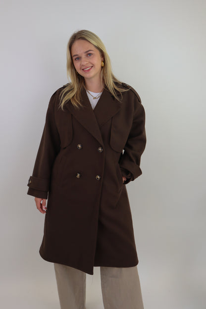 Benthe Trench Coat | Brown