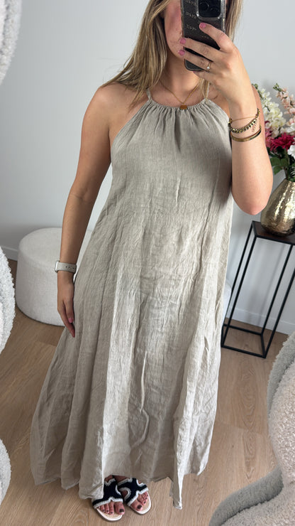 Linnen Dress Beige
