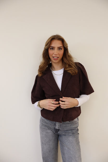 Mila Blazer Brown